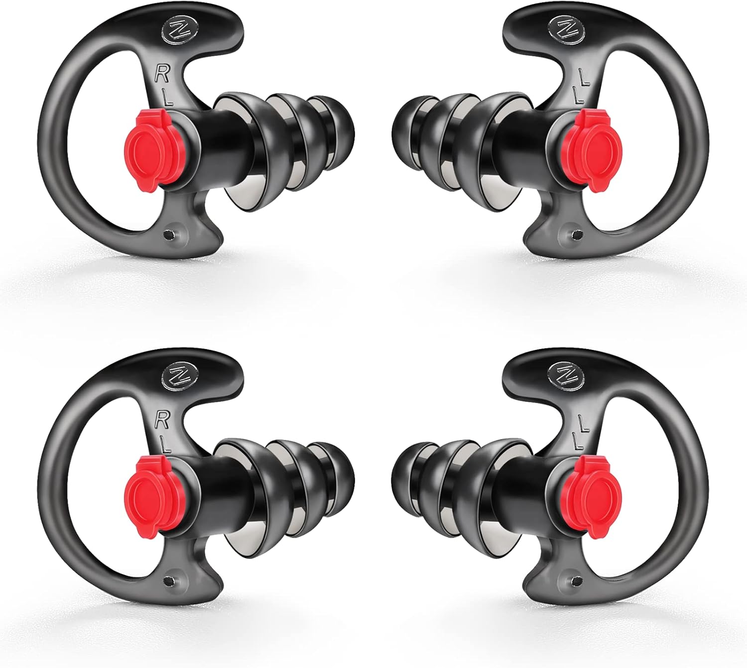 Zeadio Noise Filtered Silicone Earplug, Comfortable Molded