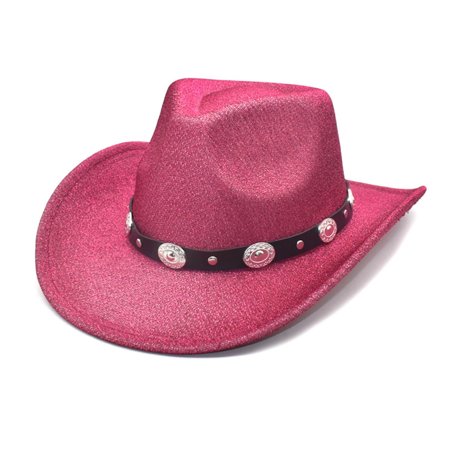 UNTERING Sparkling Cowboy Hat Glitters Wild For Bachelorette Party Disco Cowboy Hat Disco For Actor Actress Party