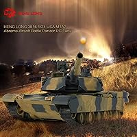 Vista 2 de POCO DIVO RC Tanque Airsoft Panzer a escala 1/24, modelo militar, vehículo infrarrojo