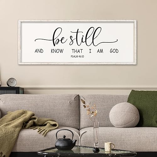 Miniatura 20 de Letrero con texto en inglés "I Still Remember the Days I Prayed" de 32 x 12 pulgadas, decoración de pared grande para sala de estar, placa enmarcada