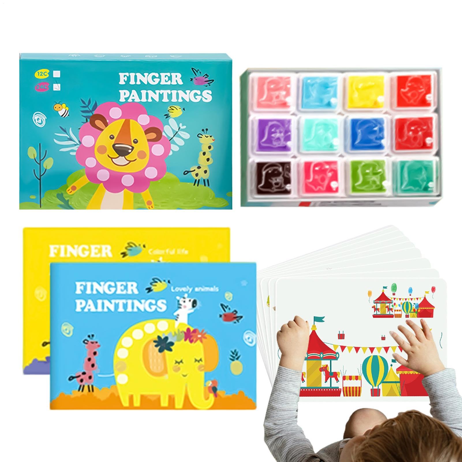 Papier peint pour dessin et fournitures de travaux manuels lavables en 12 couleurs pour enfant