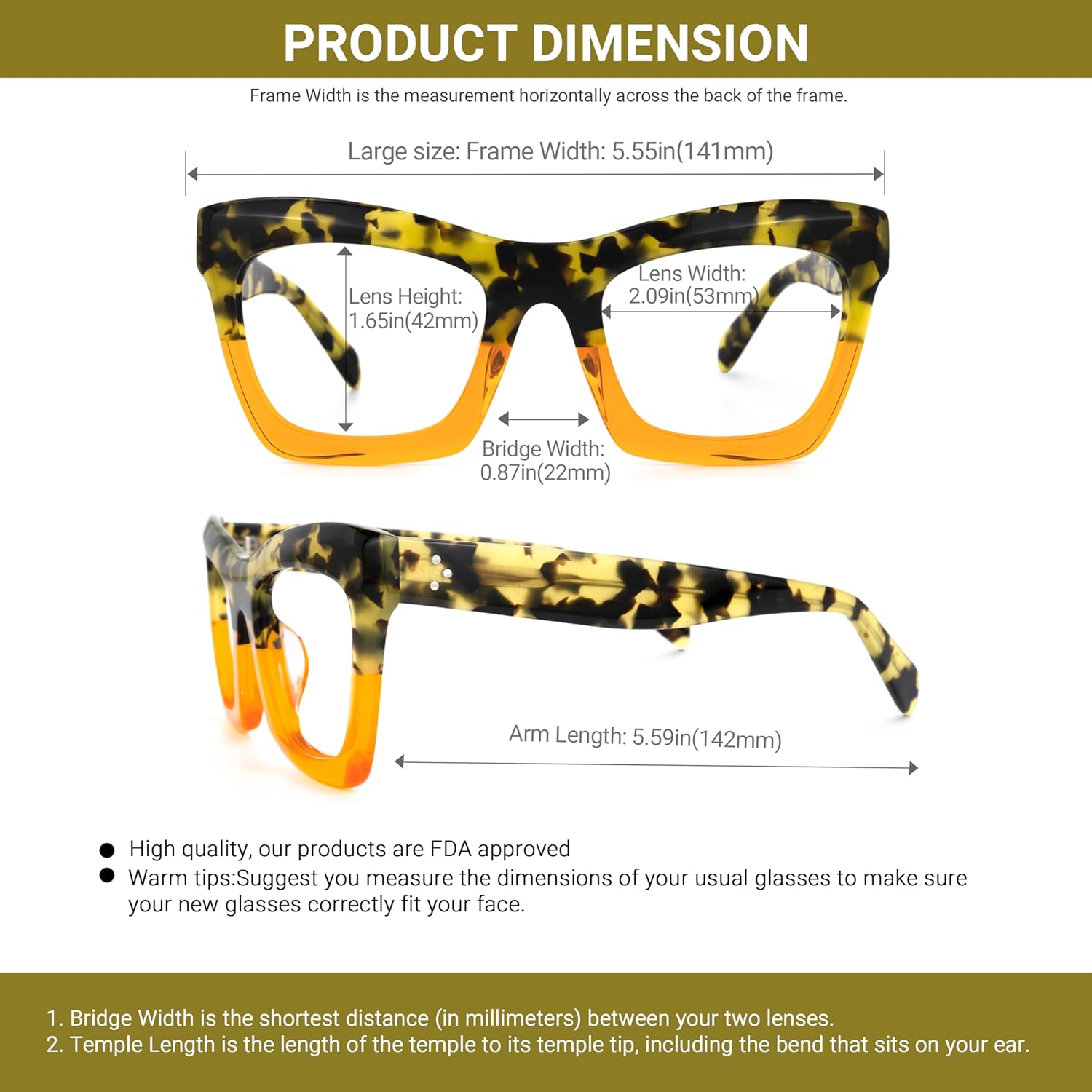 VOOGLAM Stylish Rectangle Blue Light Blocking Glasses for Women Anti Eyestrain Dry Eyes Eyewear Sienna