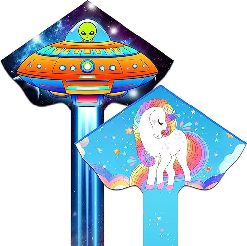 Miniatura 1 de Large Delta Kite for Kids & Adults, Easy Flyer Single Line Kite, Wonderful Beginner Kite for Kids Ages 4-8. Beach Kite for Outdoor Games and