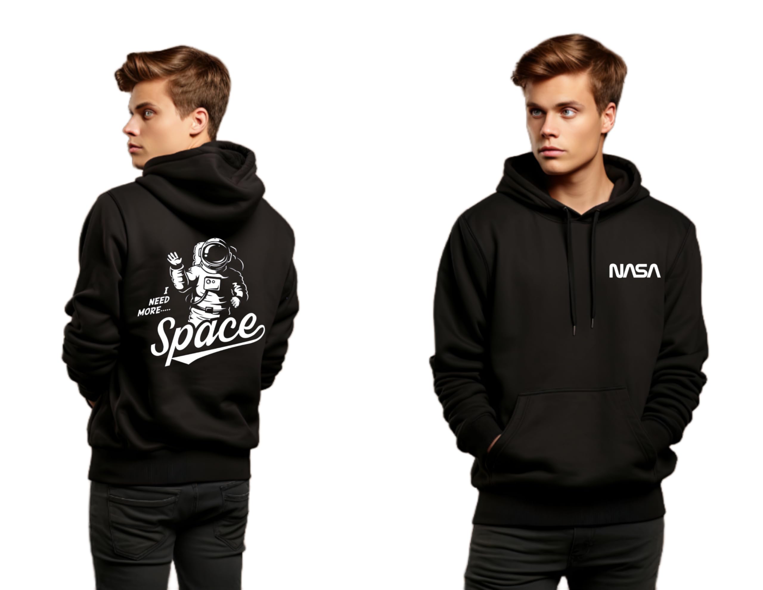 Anime Printed Black Hoodie/Graphic Printed Hoodie/Hoodie for Men & Women/Warm Hoodie/Unisex Hoodie