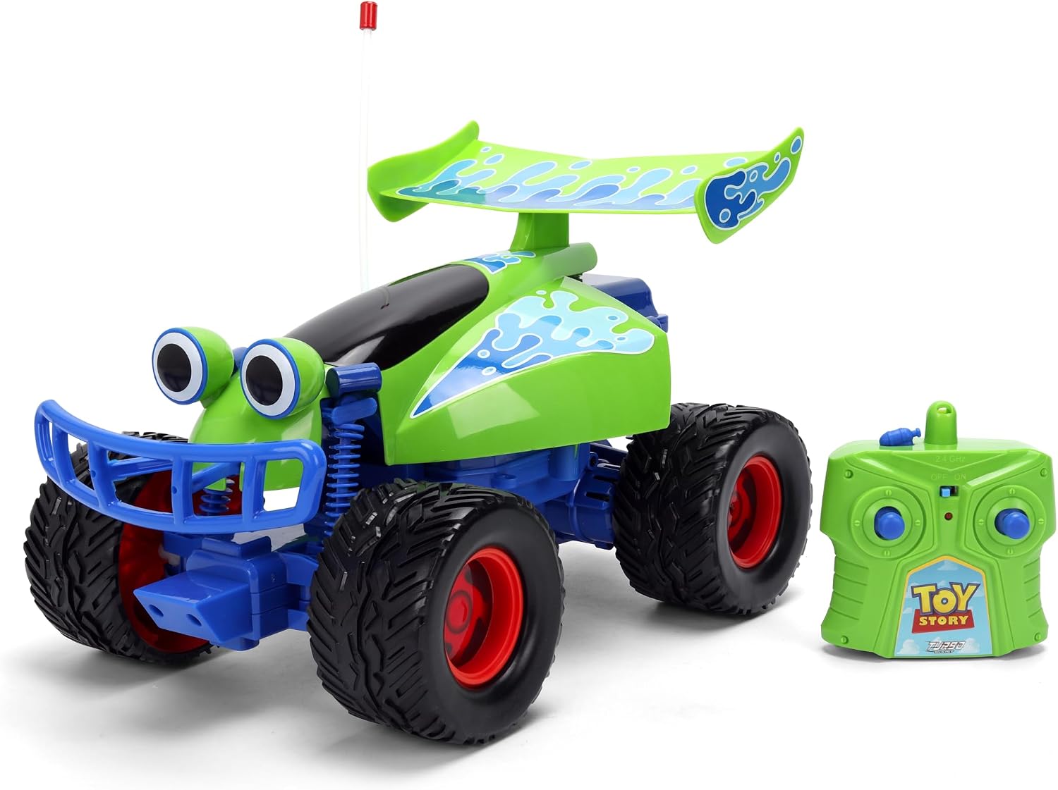 Jada Toys 1:14 RC Toy Story RC Buggy – Remote Control Car with Turbo Boost, USB Charging, 2.4GHz Controller – Pixar-Inspired Styling