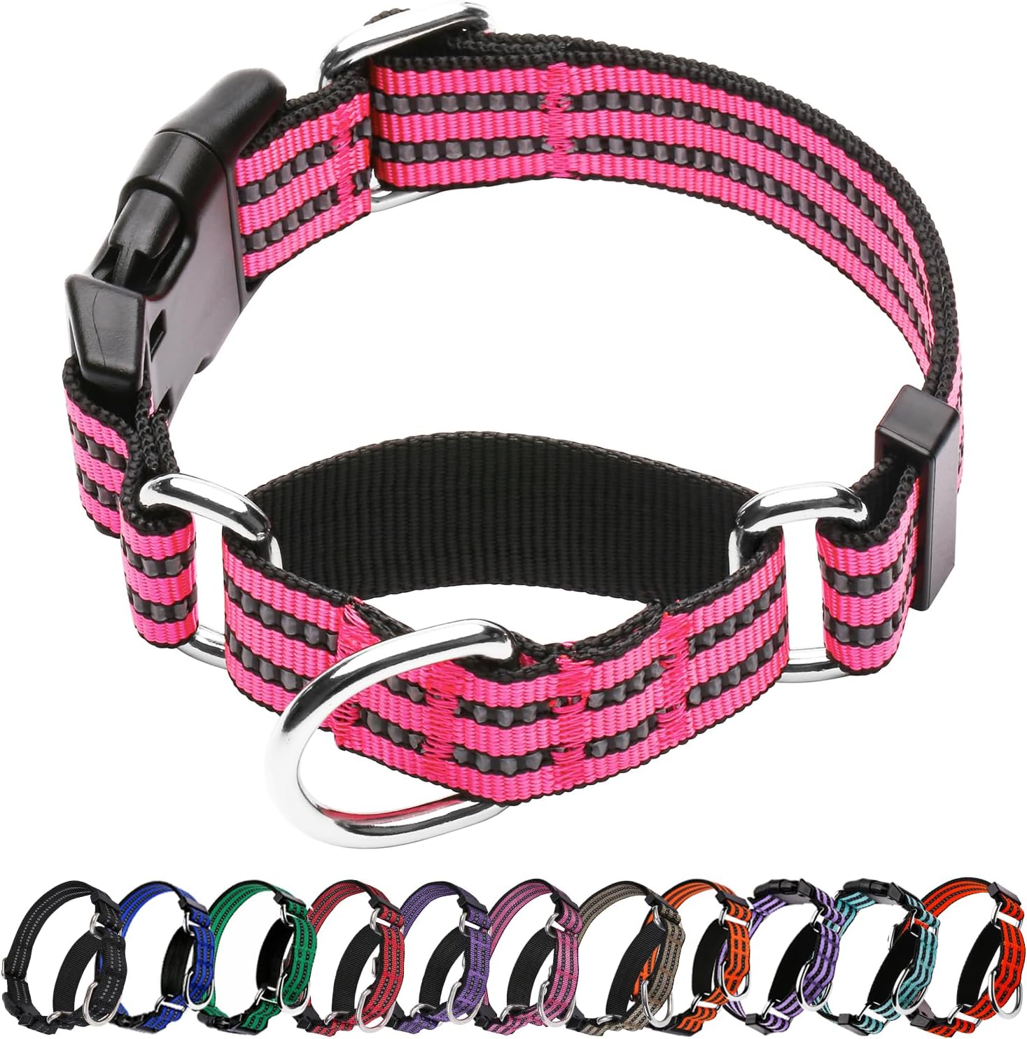 Hikiko Martingale Dog Collars Reflective Nylon Dog Collar