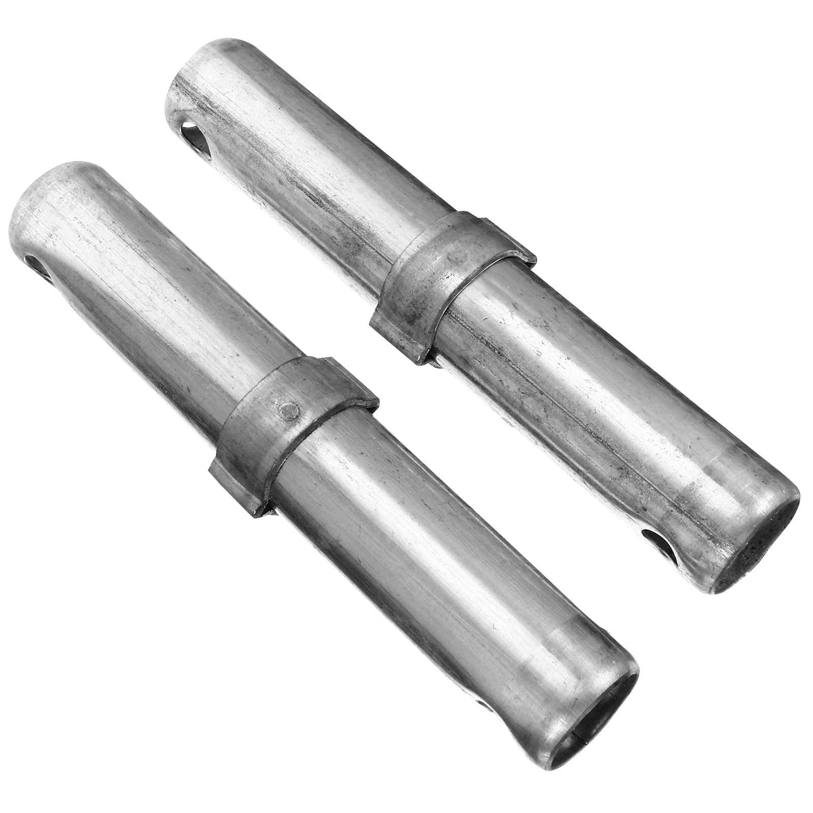 Mikikit Scaffolding Coupling Pin Galvanized Metal Connecting Rod 8.86In X 1.26In Heavy Duty Spring Locking Pins for Indoor and Outdoor Scaffold Assembly