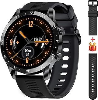 Blackview Smart Watch for Men (Answer/Make Calls), Fitness Watch with Blood Oxygen Heart Rate Sleep Monitor, 100 Sports Modes, Weather, Stopwatch, Calorie Step Counter Watch for iOS Android