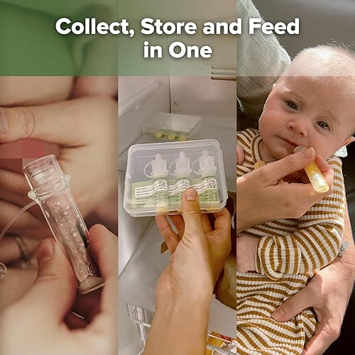 Miniatura 4 de haakaa Juego de extractor de leche manual de 5 oz5.1fl oz y colectores de calostro listo para usar (0.1 oz0.1fl oz, 6 unidades)