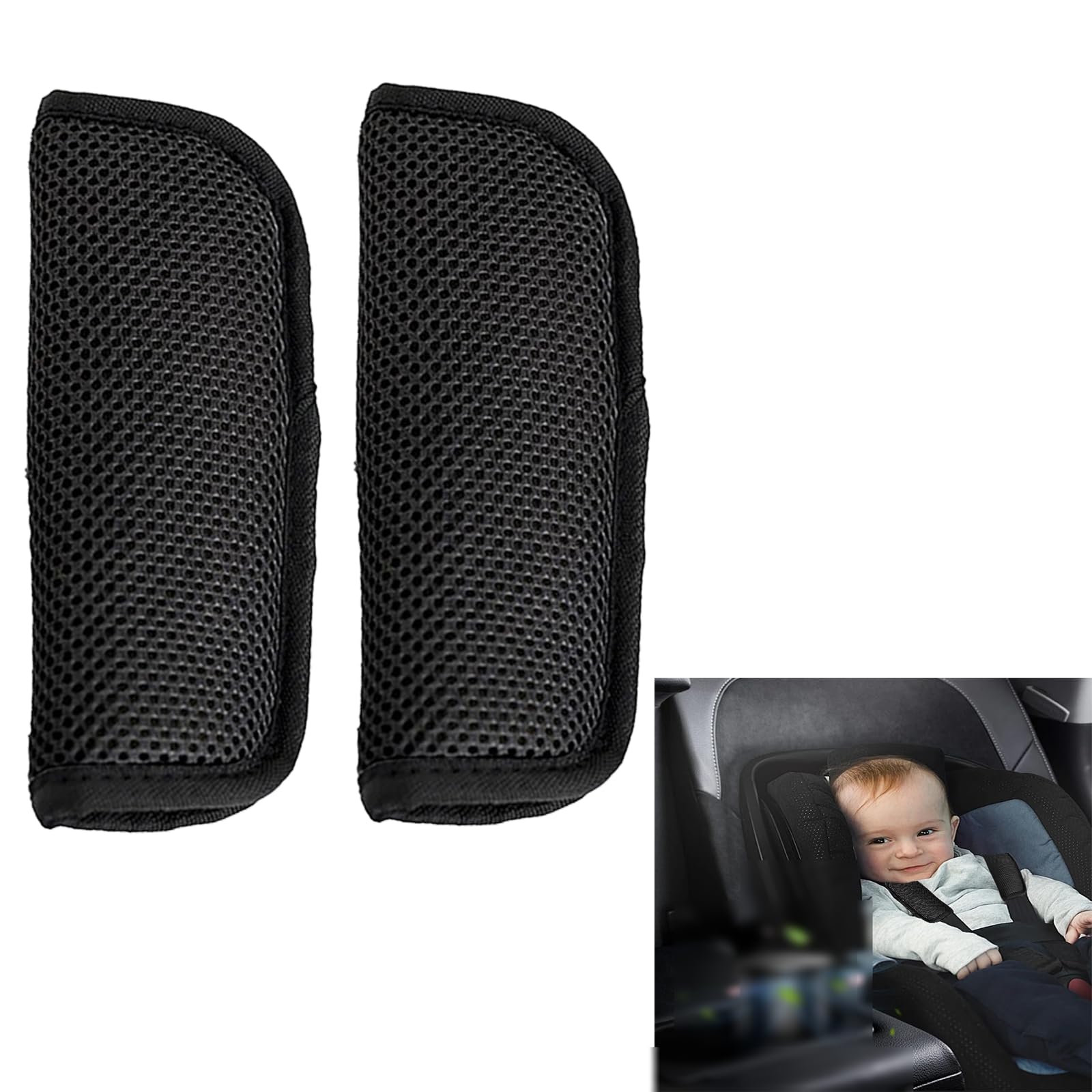 2 Pack Car Seat Strap Covers,Seat Neck Strap Covers for Car,Universal Seat Belt Covers,Car Seat Straps Shoulder Pads : Baby