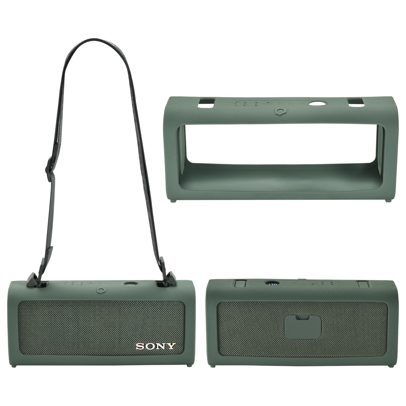 Silicona Funda Protectora para Sony ULT Field 3 Altavoz (Verde)