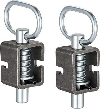 CZC AUTO Spring Latch Lock, Weld-On Spring Latch Assembly, Universal Fit for Utility Trailer Gate, Pack of 2