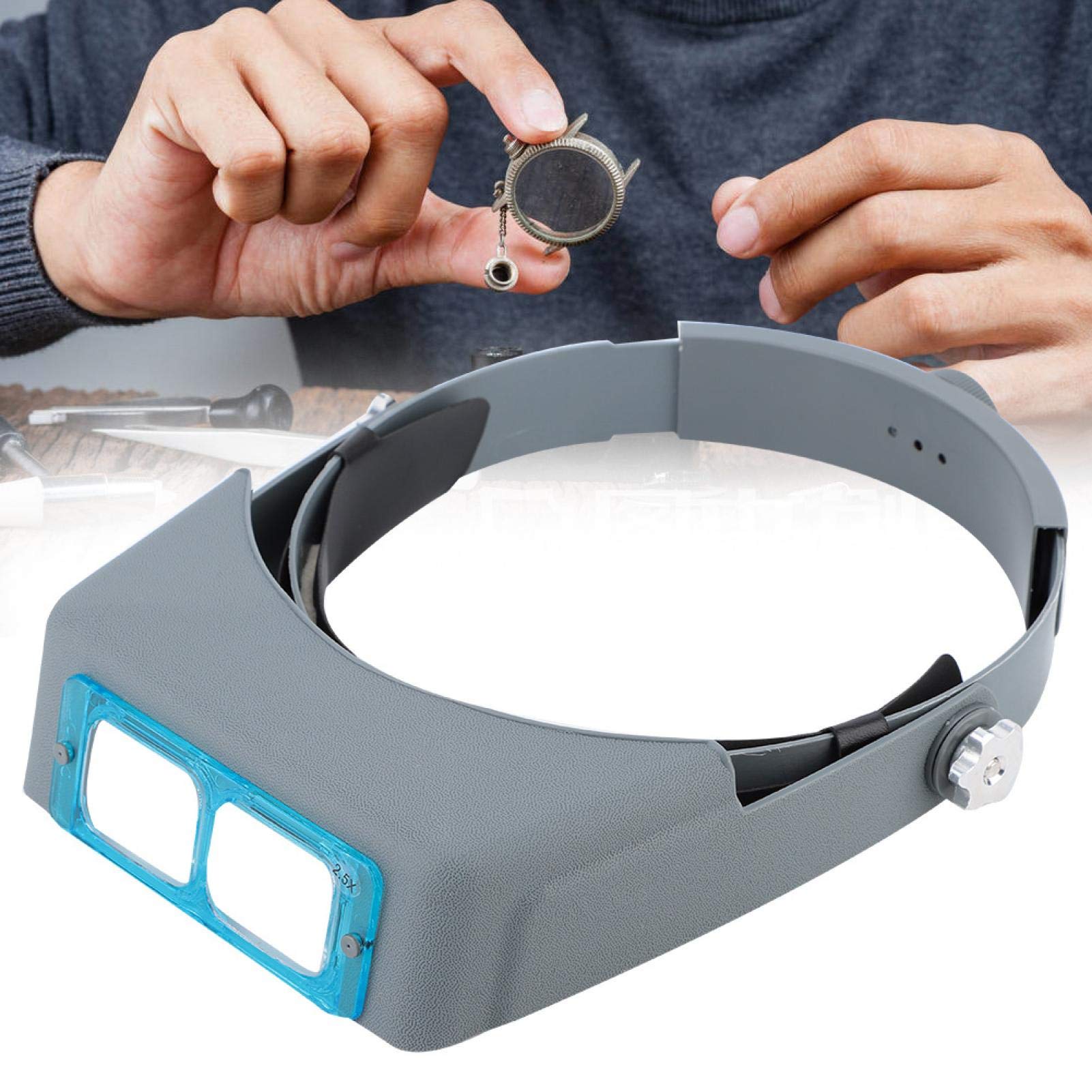 Lente D'Ingrandimento A Fascia Professionale - Visiera Con 4 Lenti Per Gioielli, Riparazioni E Hobby - Foto 9