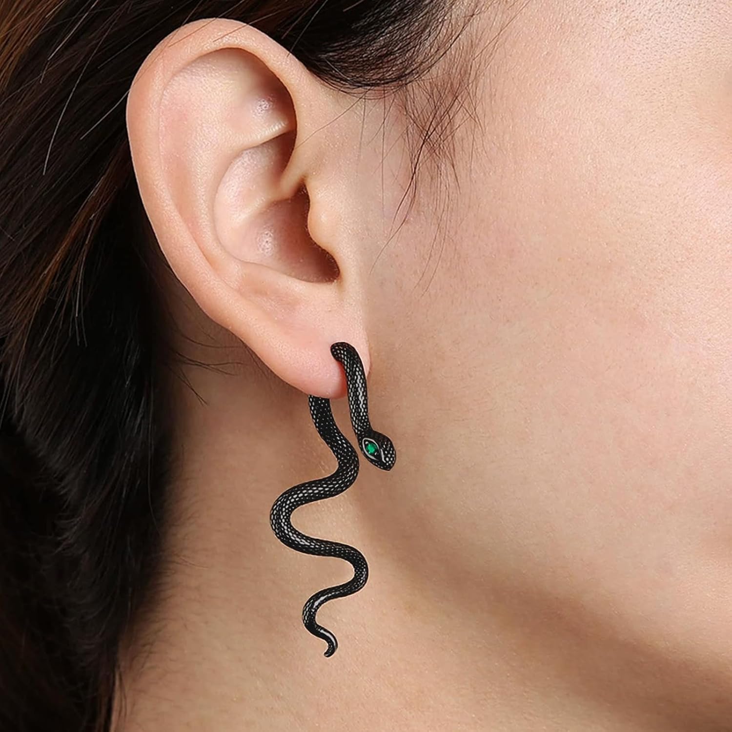 Retro Snake Earrings for Women Gold Goth Snake Earrings Halloween Ear Jewelry Halloween Party Jewelry Gift - Image 2
