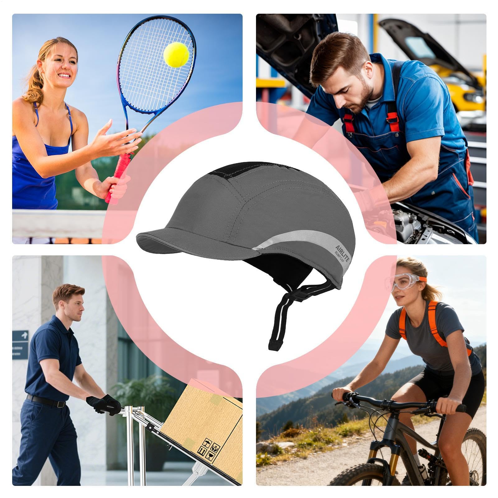 Kask Rowerowy dla Dorosłych | Wygodny Oddychający Przeciw Wstrząsom, Oddychająca Czapka Sportowa Akcesoria Kolarskie - Dla Mężczyzn Kobiet Na Zewnątrz Podróże Sport Wspinaczka Jazda Na Rowerze Equ