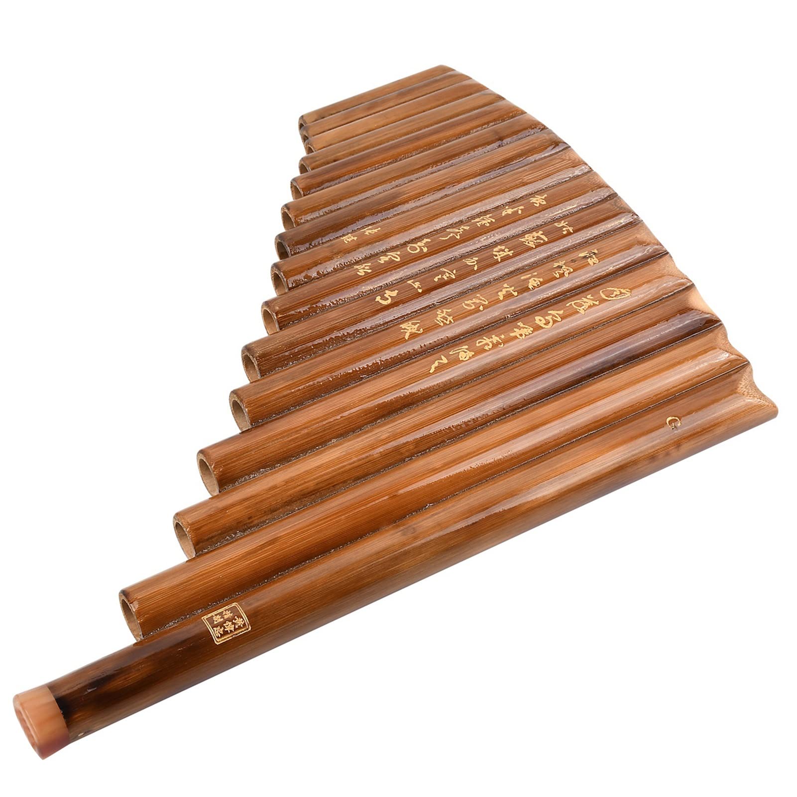 Flauto Pan 15 Tubi G Key Pan Flauto Set Strumento A Fiato In Bambù Naturale Strumento A Fiato In Bambù Strumenti a fiato tradizionali
