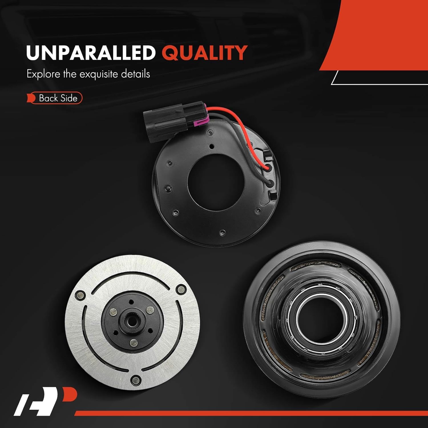 A-Premium Air Conditioner AC Compressor Clutch Kit Compatible with Ford Fusion 2010-2012 & Lincoln MKZ 2007-2012, 3.5L