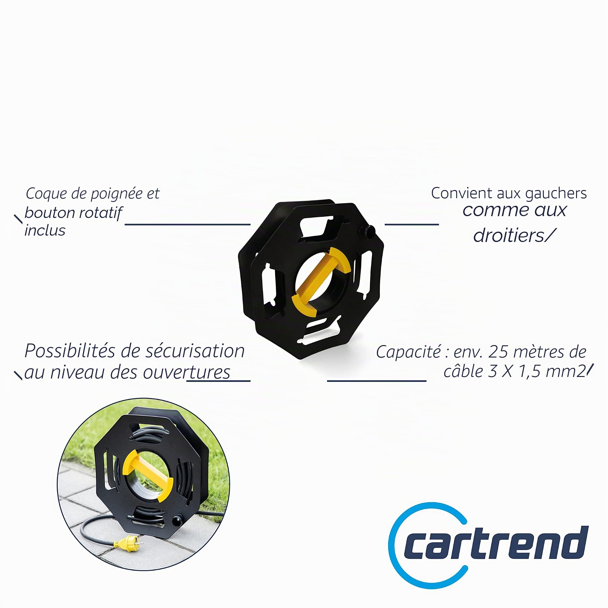 CARTREND Poulie pour câble 10245