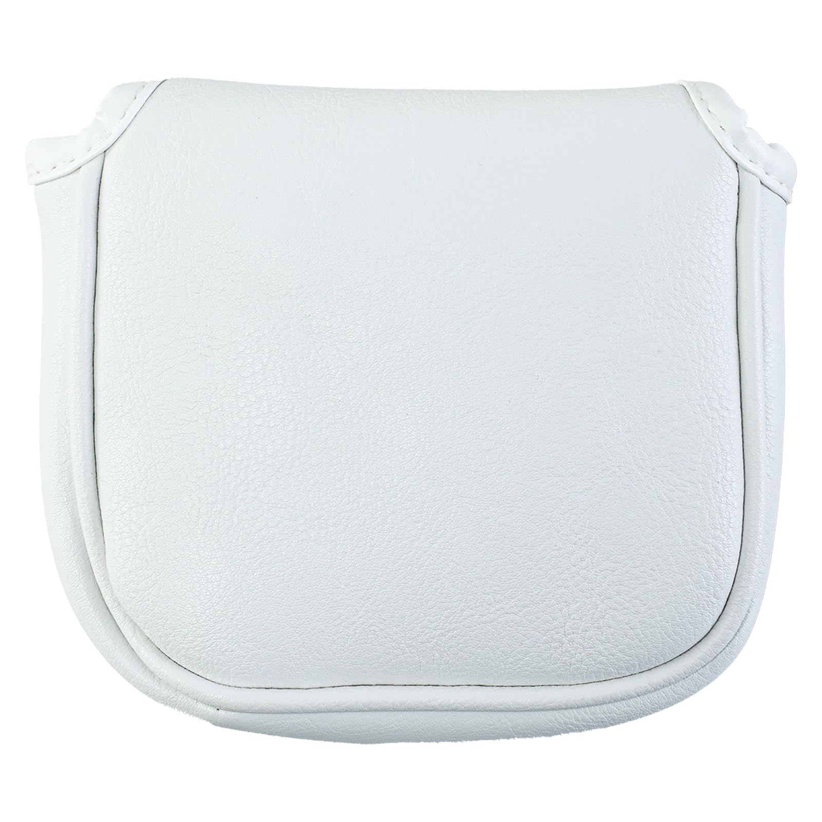 Golf Club Covers – Whiteout Leather Driver Headcover, Fairway Wood, 3 Wood, Hybrid, Fits Mallet Blade Putter Head Covers Alignment Stick Cover