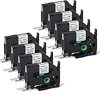 Vista 16 de Labelife Paquete de 5 cintas TZe TZ de 0.47 pulgadas laminadas transparentes TZe-131 de repuesto para Brother Label Maker Tape Clear TZe131 TZ-131