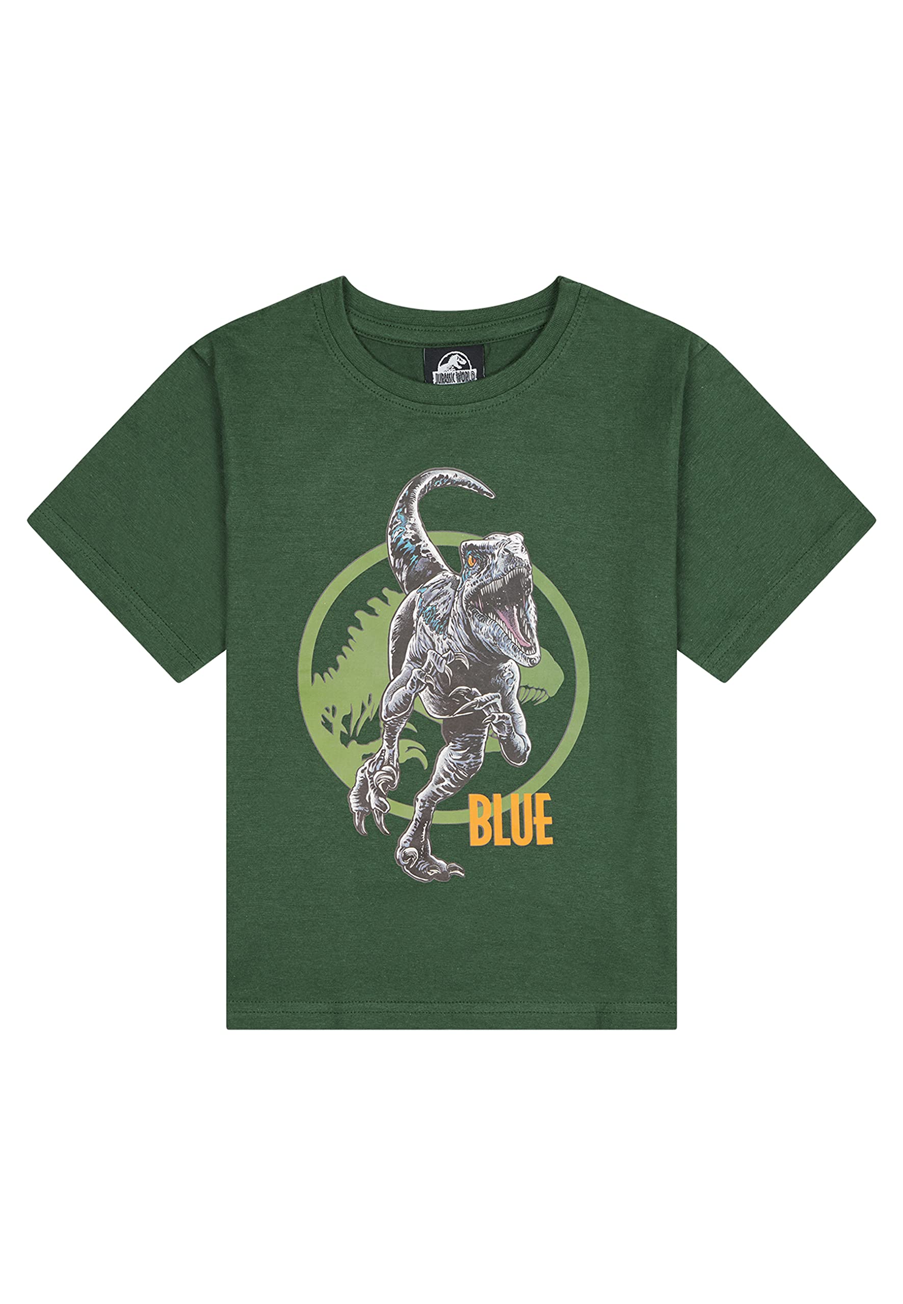 ONOMATO! Jurassic World Blue Dino - Camiseta de manga corta para niño