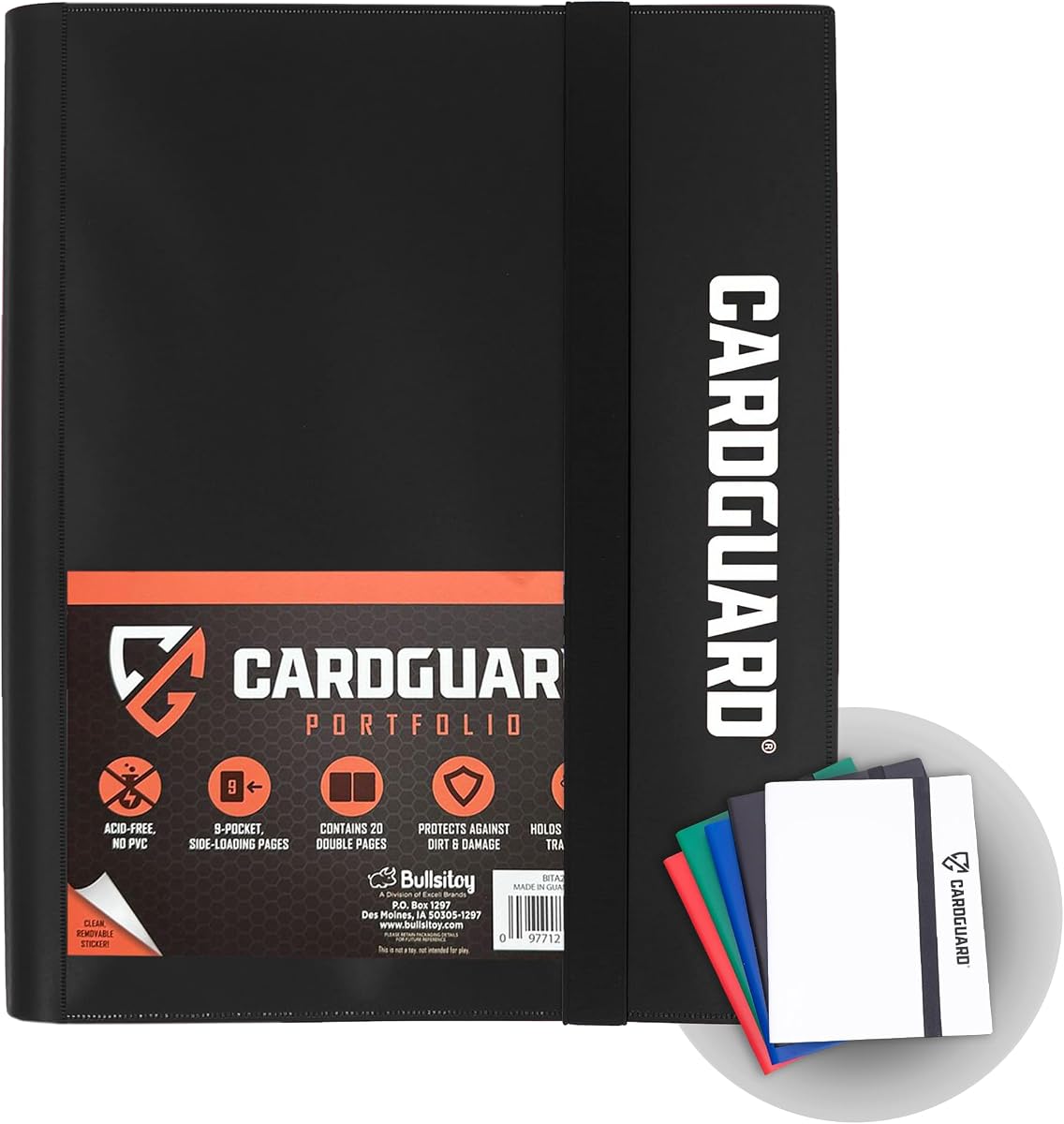 Carpeta de tarjetas coleccionables Pro-Folio – Carpeta de 9 bolsillos – Álbum de carga lateral, almacenamiento duradero y sin ácidos para Pokémon, YuGiOh, MTG, TCG, tarjetas de juegos y deportivas, negro