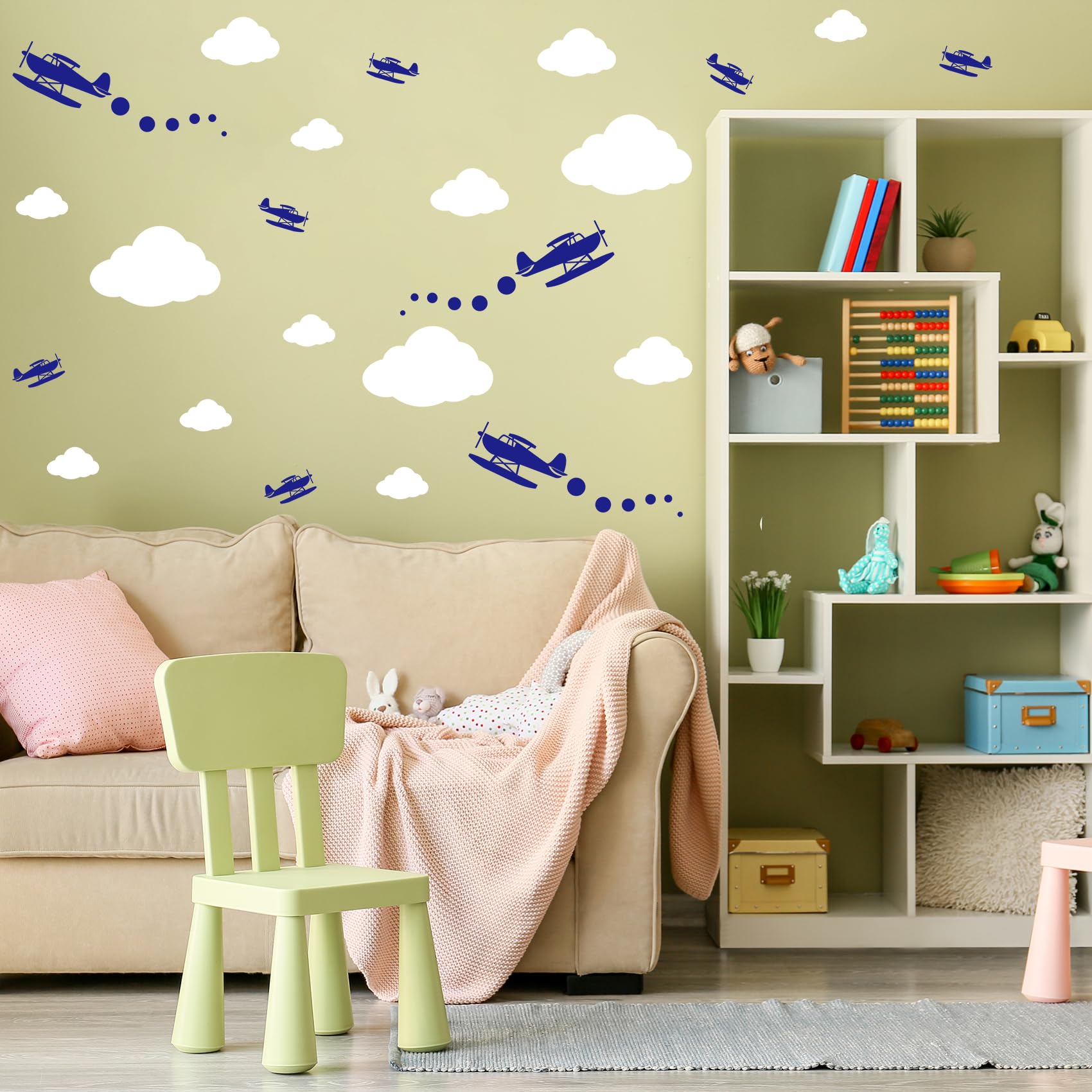 Quanyuchang Big Airplane Wall Stickers Aircraft Plane Wall Decals - Image 4