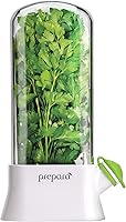 Prepara Herb Savor Eco Pod - Triple Fresh Herbs Life Up to 3 Weeks, BPA-Free Fridge Storage for Basil, Cilantro, Mint