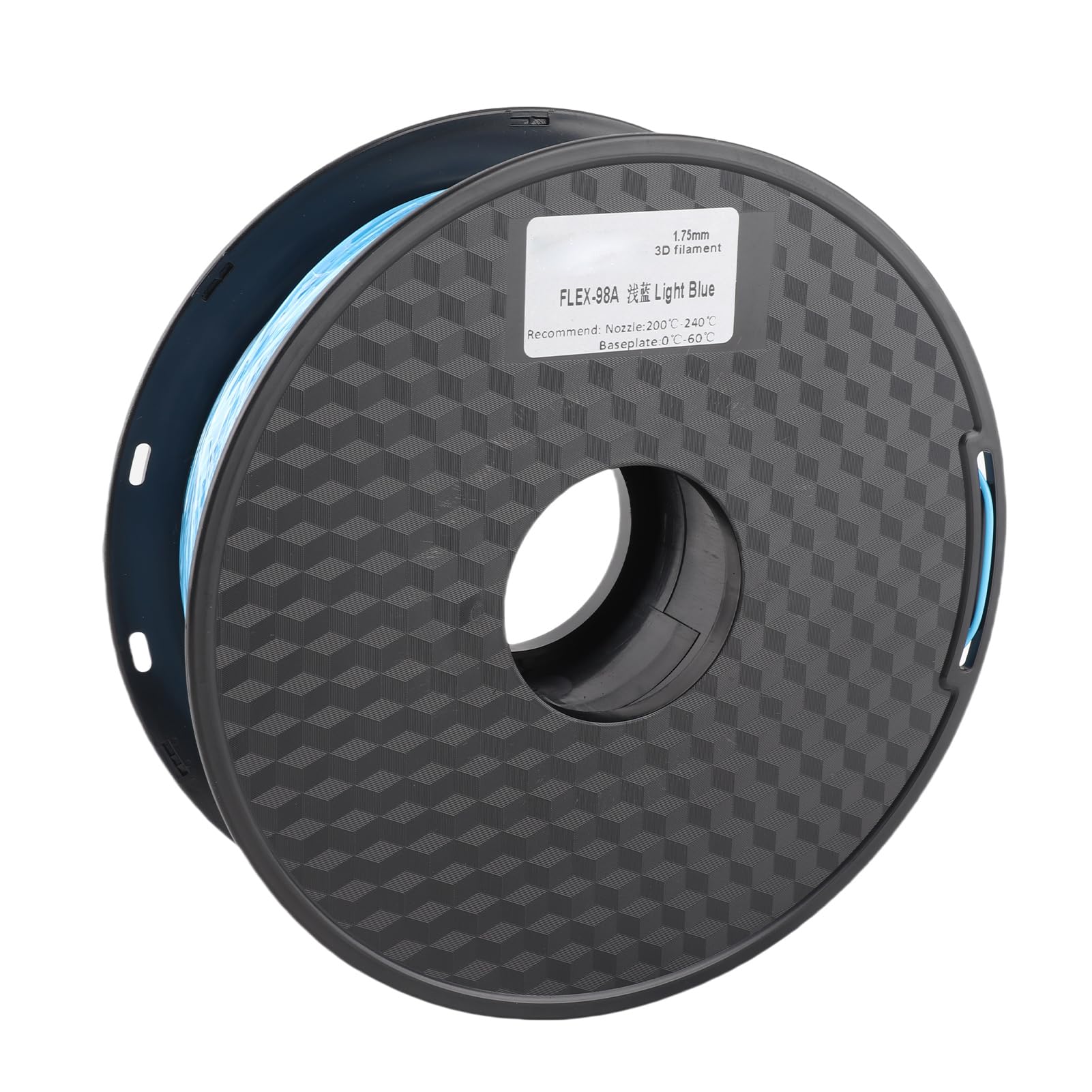 Ejoyous 1 Kg szpulę 1,75 Mm Elastyczne Filamenty TPU, Filament Drukarki 3D, materiał Drukarski 3D TPU z próżnioną Uszczelnieniem, do Drukarek Rysujących Długopisy (jasny niebieski)