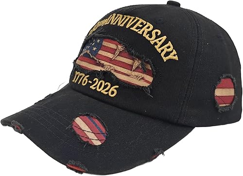 250 Anniversary USA Hat - United States 250th Anniversary Celebration Hat 1776–2