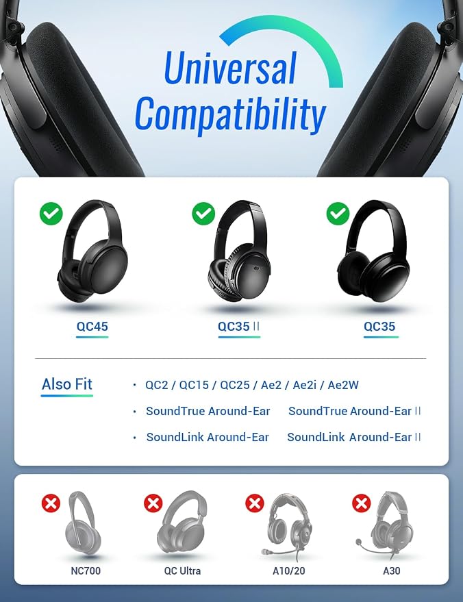 Almohadillas de silicona para audífonos Bose QuietComfort miniatura 2