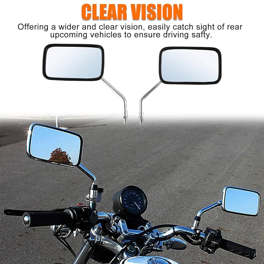 Amazon.com: DREAMIZER 10MM Chrome Motorcycle Mirror