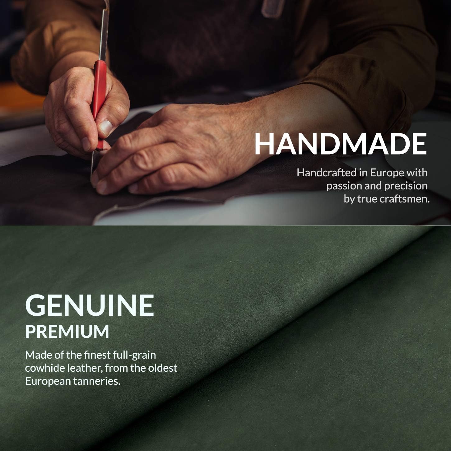 SURAZO Premium Mobile Phone Case for Xiaomi 13T Pro/13T 5G Leather Case - Foldable Genuine Leather Protective Case [Magnet, Card Slot, RFID Protection, Stand Function] Flip Wallet Case Cover Leather