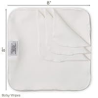 Vista 6 de Nora's Nursery Toallitas reutilizables para bebés + toallitas reutilizables para bebés