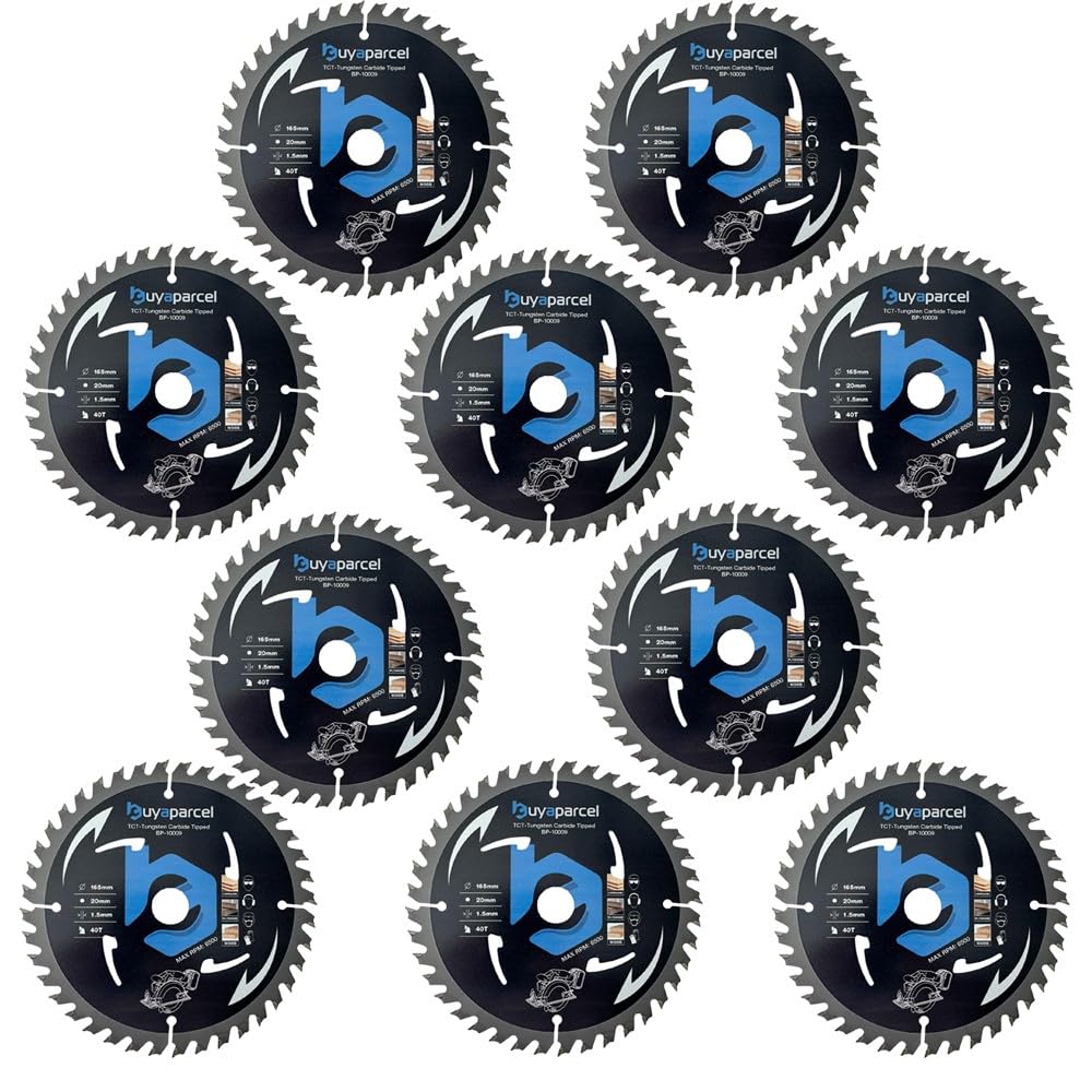 X10 BAP Trade Pro Circular Saw Blade 165mm X 20 40 Teeth Carbide Tipped Long Life