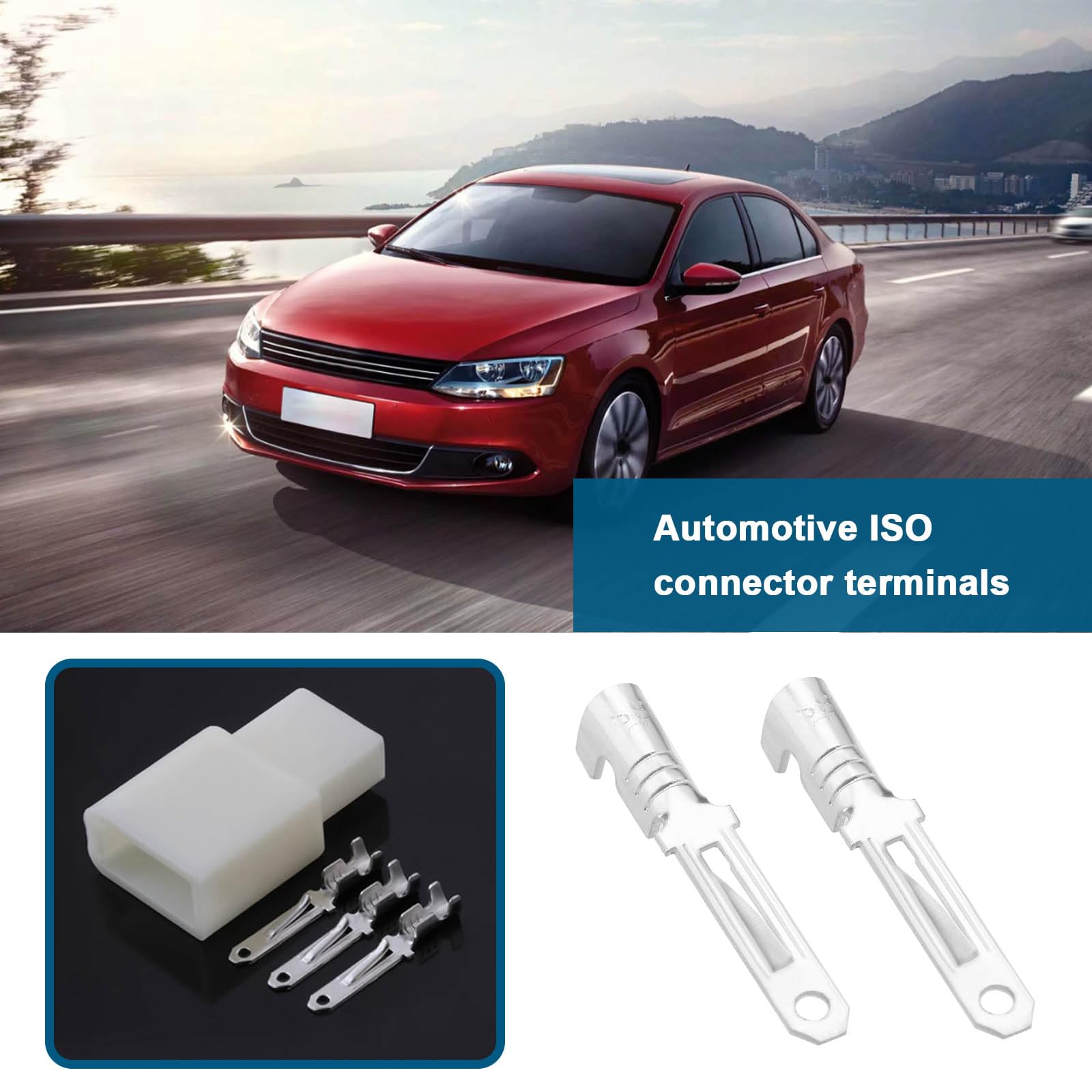 Iso Contacts 10x Male Junior Timer Male Pins Jack Plug Adapter Set