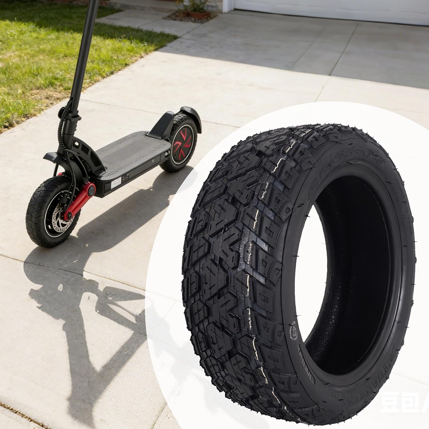 85/65-6.5 Electric Scooter Tire - 85/65-6.5 E-Scooter Tubeless Tire for Self Balancing Scooter, Electric Scooter, Hoverboard - Off-Road - TL - 2 Pack