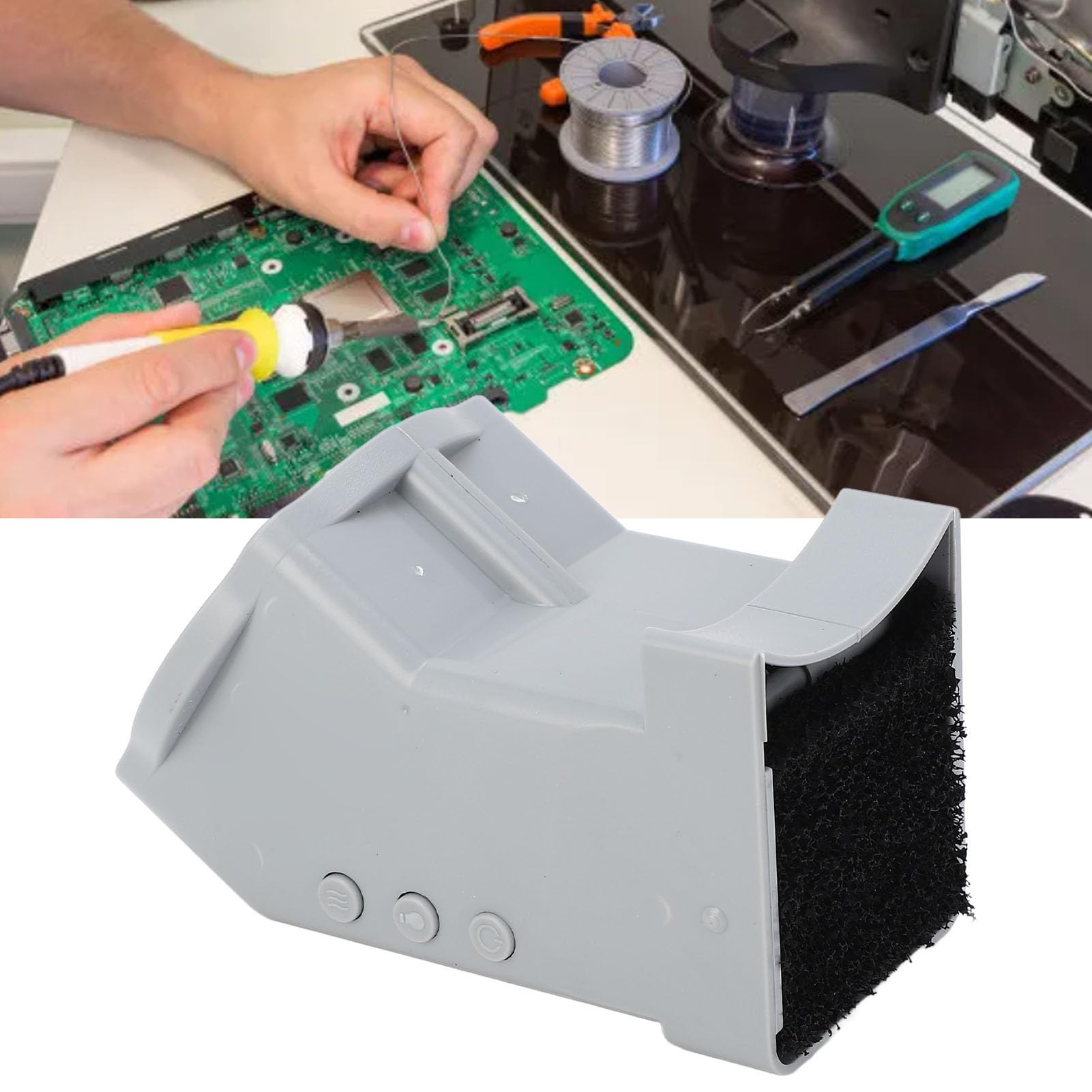 LED Light Smoke Absorber 7600RPM 3 Gears Air Volume Microscope Fume Extractor for Soldering Welding Works