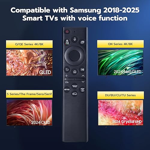 Miniatura 2 de Reemplazo del mando a distancia de Samsung TV para Smart TV con control de voz - Compatible con modelos Samsung TV 2015-2024 - Comando de voz
