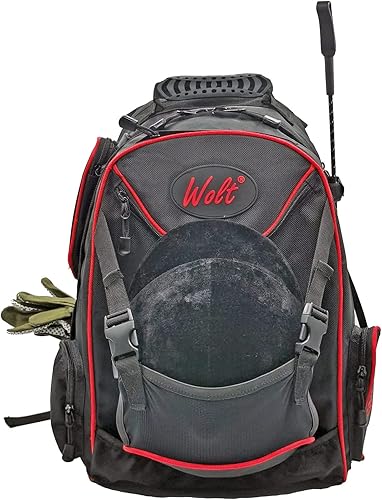 WOLT Mochila ecuestre profesional con soporte para casco para equitación, una bolsa con múltiples compartimentos para llevar todos los accesorios