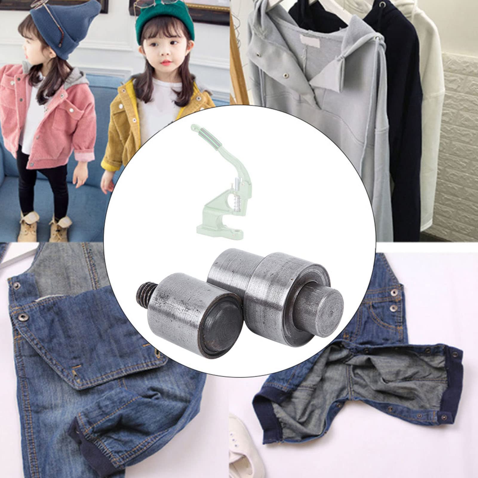 Hand Press Machine Setter, 10mm Eyelet Puncher Grommet Die Mold Manual Installation Tool Grommet Punch Tool (14mm)