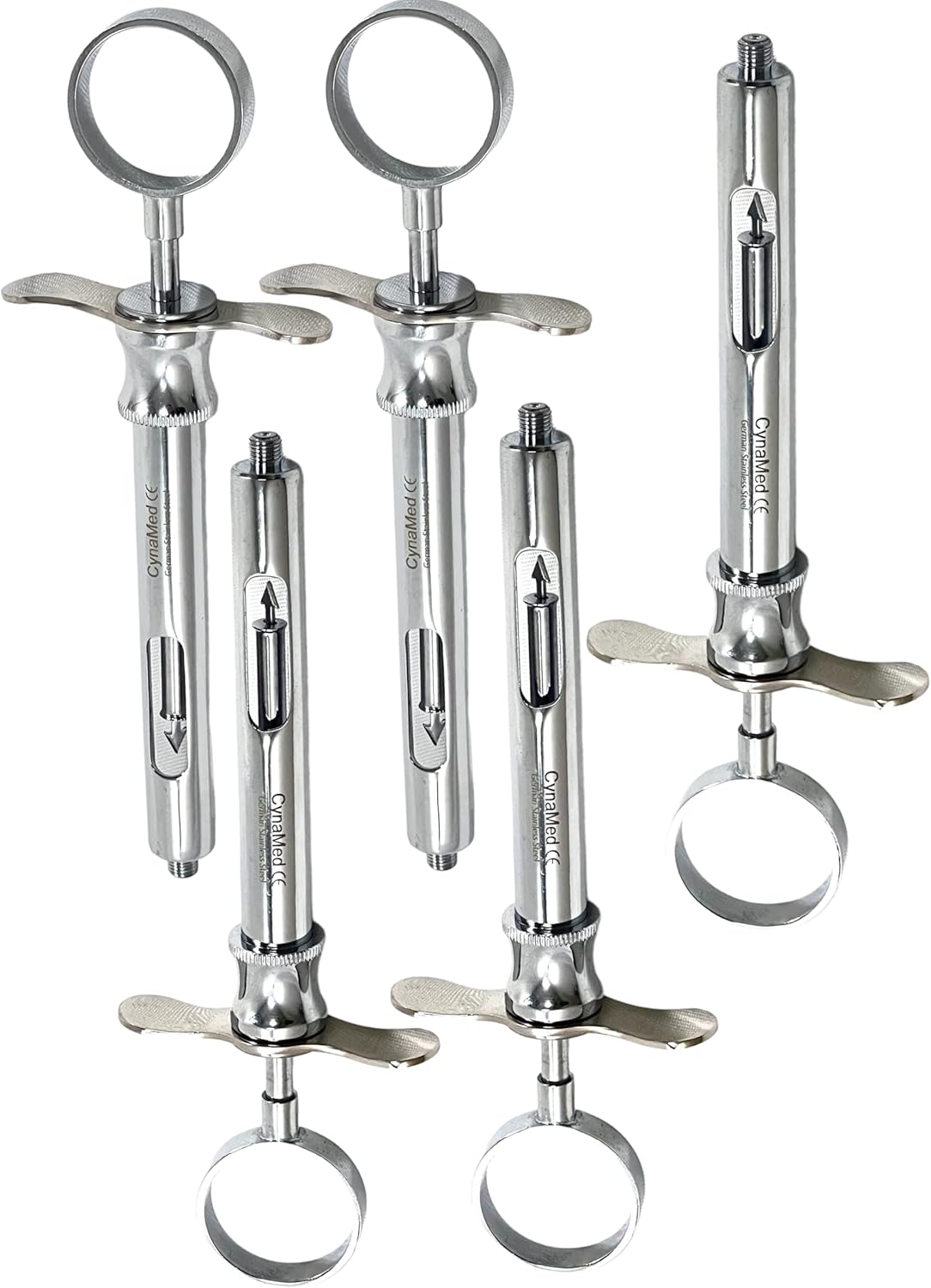 5 PREMIUM ASPIRING DENTAL SYRINGES 1.8mL ANESTHETIC ONE