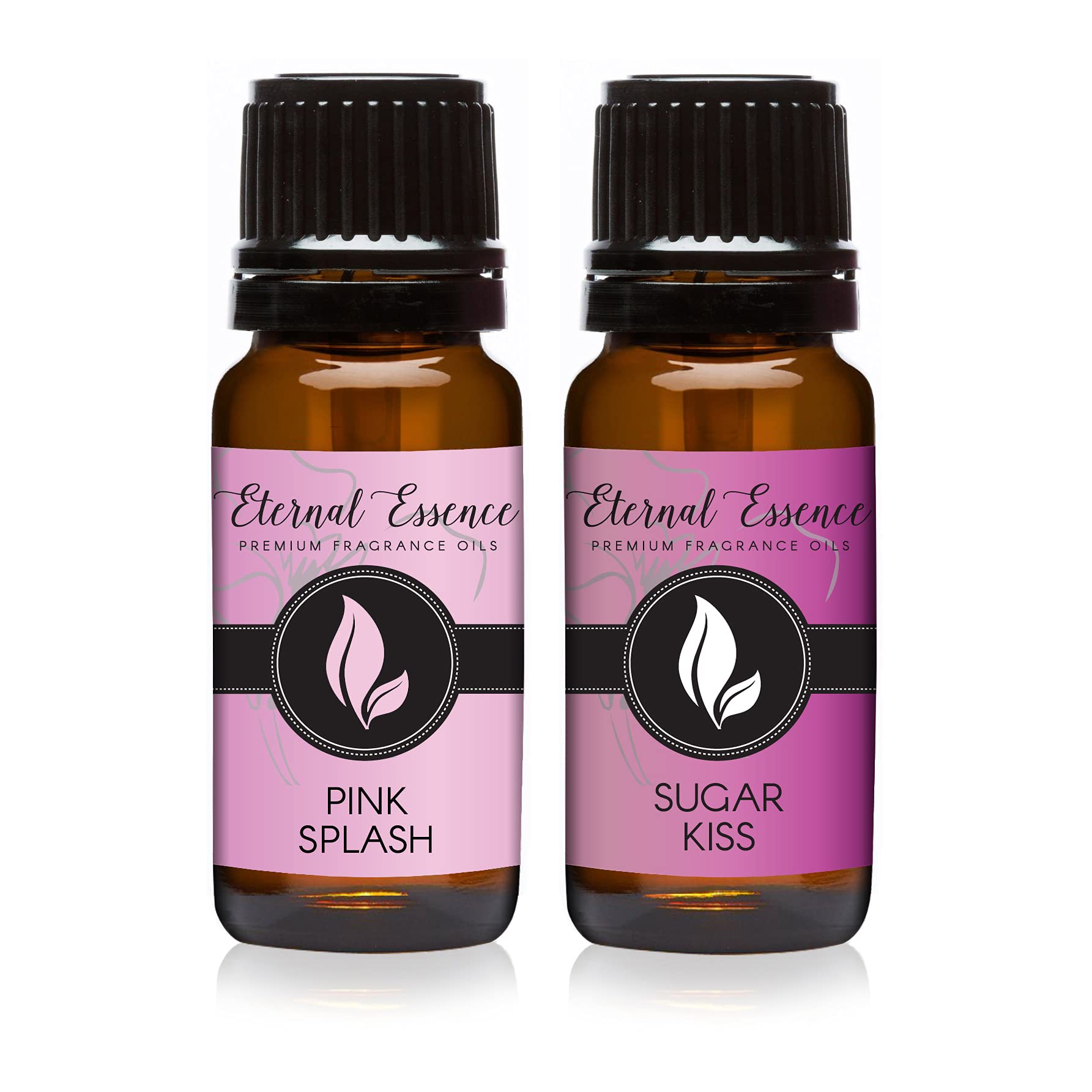 Eternal Essence Oils 2 Pack 10ml Premium Fragrance Oil - Pink Splash &amp; Sugar Kiss - for Candle, Soap Making, Aromatherapy, Diffusers, Home Care, &amp; Humidifiers