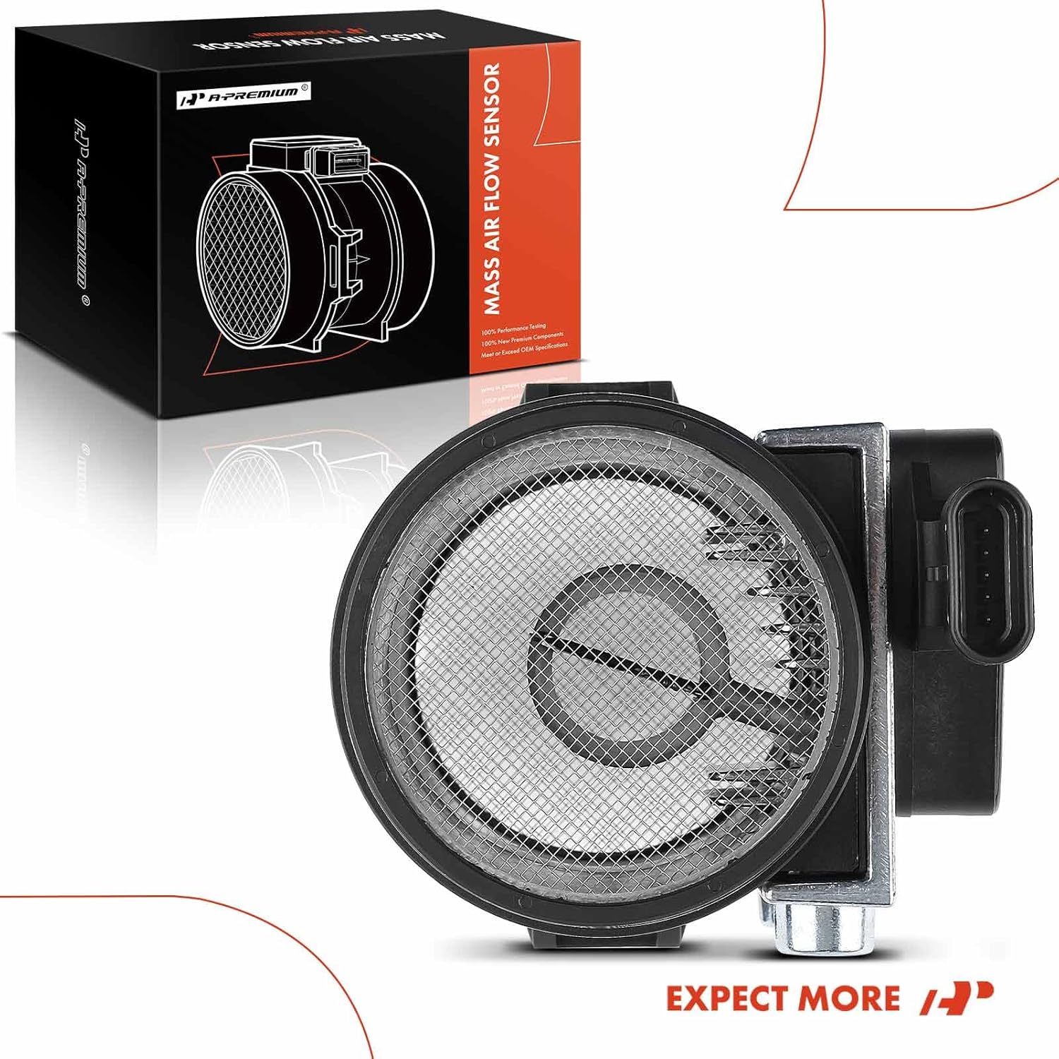 A-Premium Mass Air Flow Sensor Meter [5-Pins] Compatible with Chevrolet Camaro 1985 5.0L, Corvette 1985 5.7L, Pontiac Firebird 1985 5.0L, Replace# 14081243