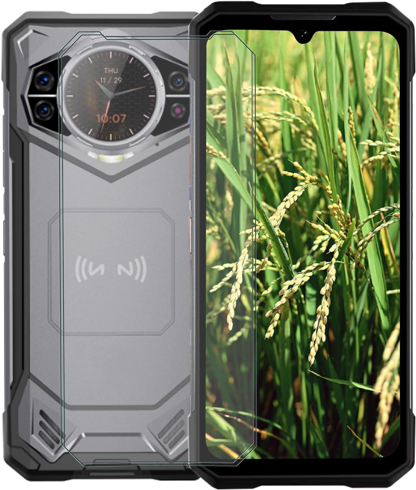 Glass for Doogee S200/Doogee S200 X/Max/Ultra Screen Protector Tempered Glass (6.72 inches),9H Hardness HD Clear Anti-Fingerprint Film [2-Pack]