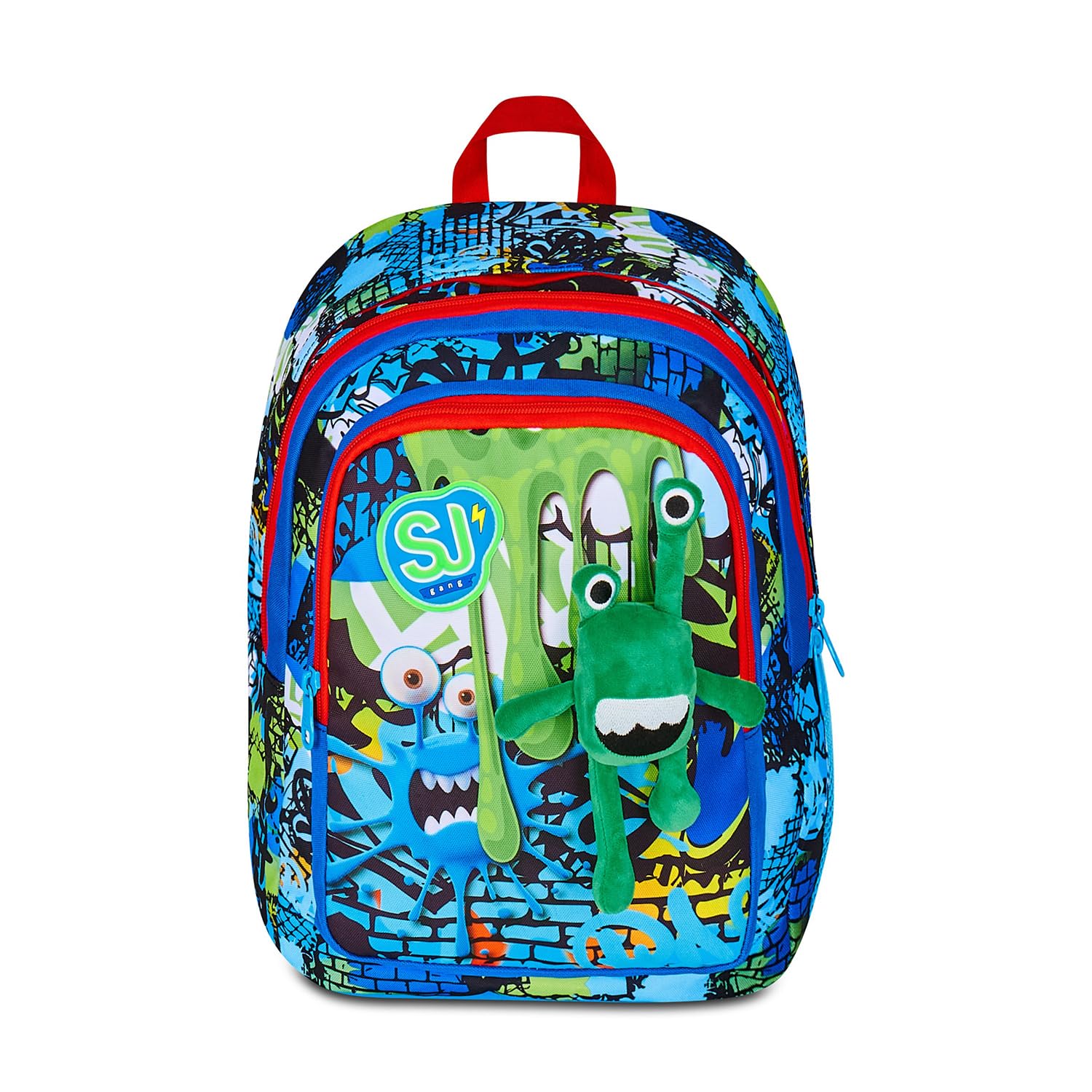 SJ GANG STYLE JAM GANG Zaino Scuola Advanced, Multicolore, Doppio Scomparto e Tasca per Borraccia, 29 L, Zaino Scuola Elementare, Zaino Bambino