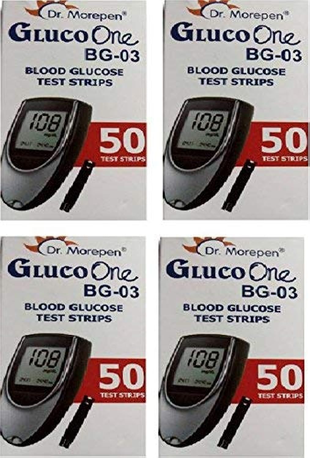 DR. MOREPEN BG-03 Test Strips - 200 Strips (Multicolor)