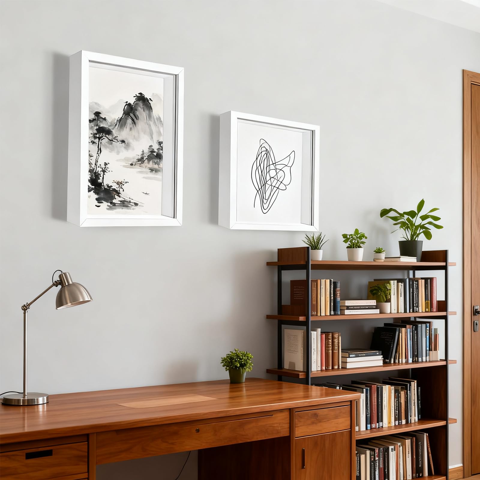 3D Marco de Fotos, 30 x 40 cm, Marco de Fotos Profundo para Rellenar, Marcos para Rellenar 3D, con Placa Acrílica Transparente, Marcos de Objetos Más Profundo 3cm, para Flores Ramo, Negro