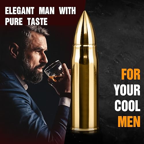 Miniatura 3 de Regalos de piedra de whisky + juego de decantador de whisky con piedras de bola y vasos, regalos de Navidad para papá para papá, marido, día del