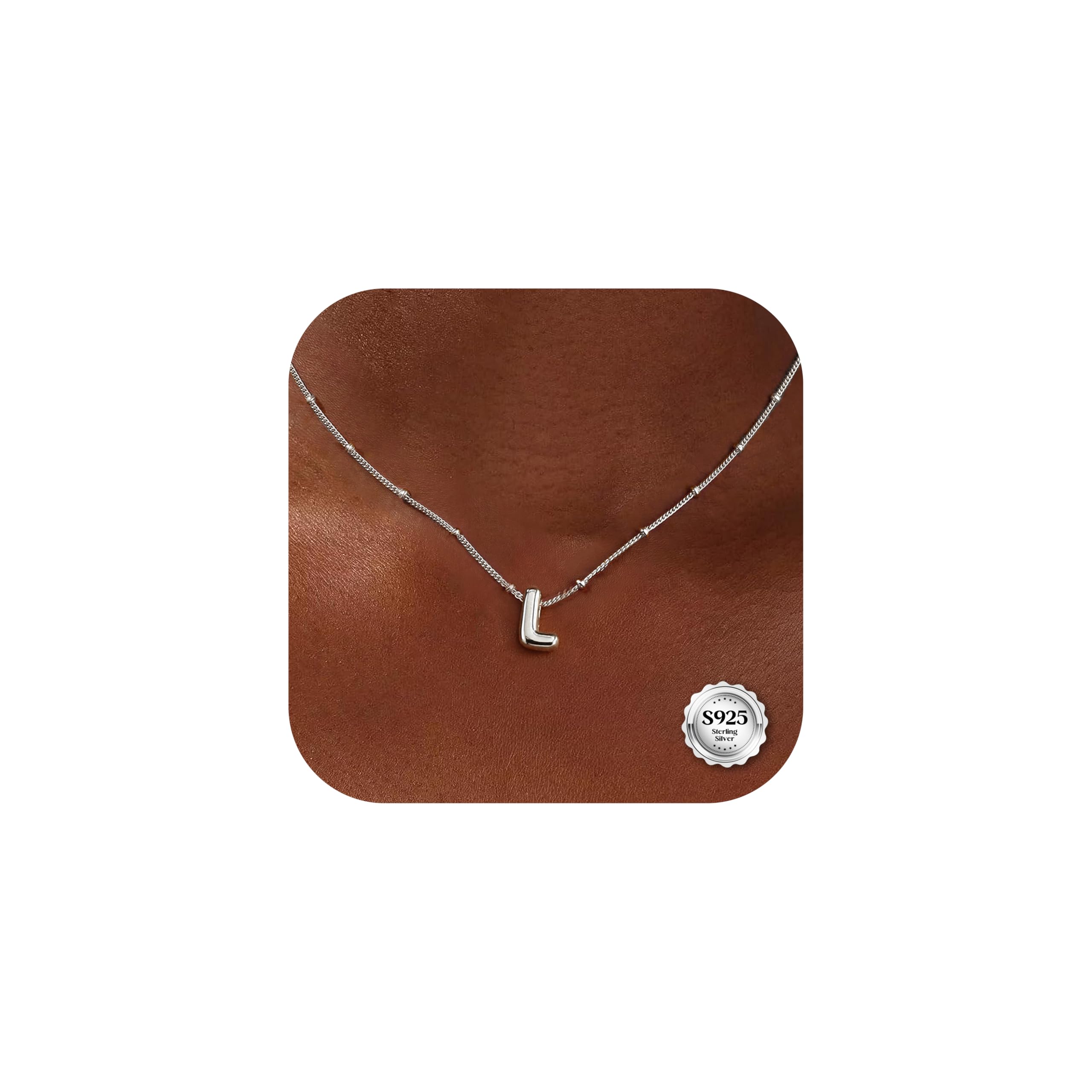 MILACOLATO Collar Inicial Corazón Para Mujer A-Z Collar Personalizado Collana Donna Oro 18K Cadena Plata Collar Nombre Ajustable San Valentin Regalos Originales Para Mujer — view 51